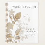Neutrale Tan Wildbloemen Moderne bruiloft Planner<br><div class="desc">Dit eenvoudige maar elegante trouwplannerontwerp is voorzien van een hoekboekje van neutrale bruine,  witte en gouden bloemen. Het maakt deel uit van de Neutrale Tan Wildbloemen Modern Wedding Suite gemaakt door Eenvoudig Farmhouse Press.</div>
