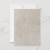 Neutrale Tan Wildbloemen Moderne bruiloft Save The Date (Achterkant)