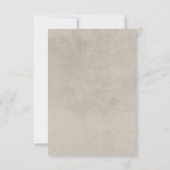 Neutrale Tan Wildbloemen Moderne Reactie Kaart (Achterkant)