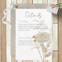 Neutrale Tan Wildflower Moderne details