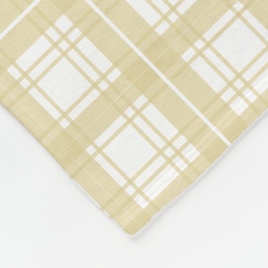 neutrale tartan-herfst fleece deken (Hoek)