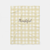 neutrale tartan-herfst fleece deken (Voorkant)