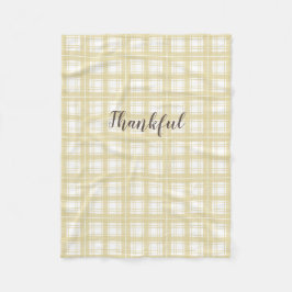 neutrale tartan-herfst fleece deken