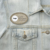 Neutrale Taupe Gold Bling NAAM TAG (In situ)