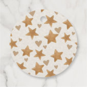 Neutrale Teddy Geslacht Onthulling Bedankjes Labels (Achterkant)