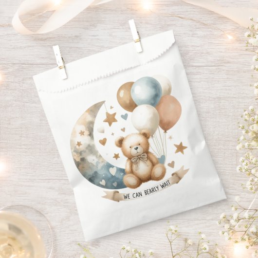 Neutrale Teddy Geslacht Onthulling Bedankzakje (Geknipt)