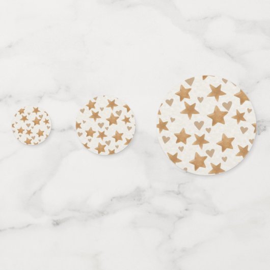 Neutrale Teddy Geslacht Onthulling Confetti (Achterkanten)