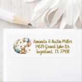 Neutrale Teddy Geslacht Onthulling Etiket (Insitu)