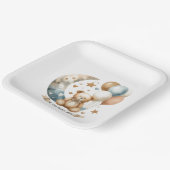 Neutrale Teddy Geslacht Onthulling Papieren Bordje (Gebogen)