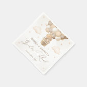 Neutrale teddybeer Geslacht onthullen Servet (Hoek)