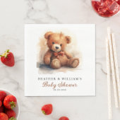 Neutrale Teddydbeer Baby Shower Servet (Insitu)