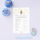 Neutrale Teddyshadow en Sterren Raad de Prijs Spel Flyer (Enkel)