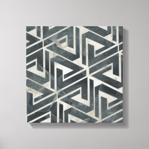 Neutrale Tegel Collectie - Geometrisch Canvas Afdruk