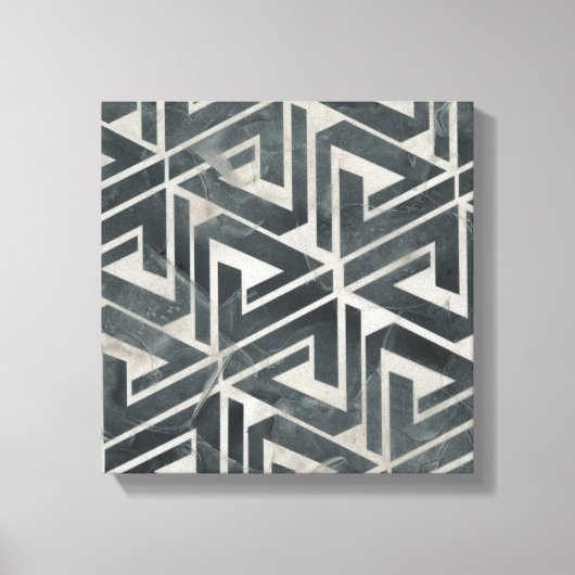 Neutrale Tegel Collectie - Geometrisch Canvas Afdruk (Voorkant)