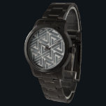 Neutrale Tegel Collectie - Geometrisch Horloge<br><div class="desc">Neutrale Tegel Collectie II van June Erica Vess. Kenmerken die geometrische vormen herhalen.</div>