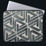 Neutrale Tegel Collectie - Geometrisch Laptop Sleeve<br><div class="desc">Neutrale Tegel Collectie II van June Erica Vess. Kenmerken die geometrische vormen herhalen.</div>