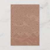 Neutrale Terracotta Clay Marble Enclosure Kaart (Achterkant)