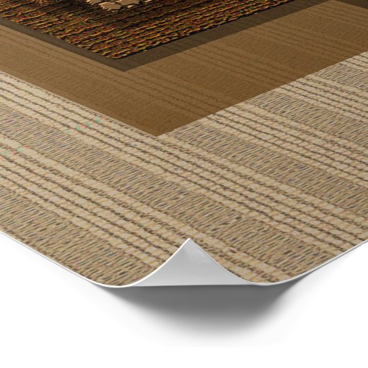 "Neutrale texturen en schaduwen" Poster (Hoek)