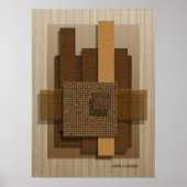 "Neutrale texturen en schaduwen" Poster (Voorkant)