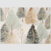 Neutrale tinten boeiend kerstmagie tissuepapier (Voorkant)