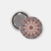 Neutrale Tinten Mandala Motief Magneet (Voorkant / Achterkant)