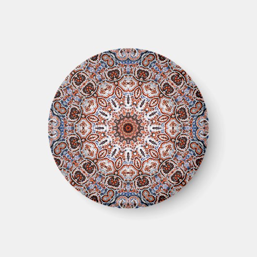 Neutrale Tinten Mandala Motief Magneet (Voorkant)