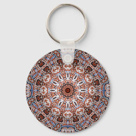 Neutrale Tinten Mandala Motief Sleutelhanger