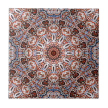 Neutrale Tinten Mandala Motief