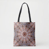 Neutrale Tinten Mandala Motief Tote Bag (Voorkant)