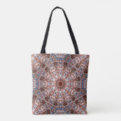 Neutrale Tinten Mandala Motief Tote Bag (Achterkant)
