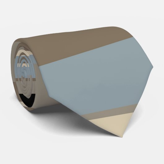 Neutrale tonale strepen ontwerp stropdas (Opgerold)