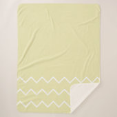 Neutrale Töne mit Zickzack Sherpa Deken (Voorkant)