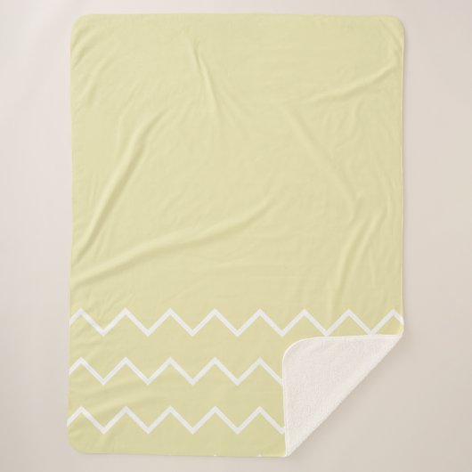 Neutrale Töne mit Zickzack Sherpa Deken (Voorkant)