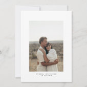 Neutrale Tones Save the Date Kaart (Achterkant)