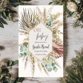 Neutrale Toon Boho Pampas Geslacht Onthulling Uitn Kaart