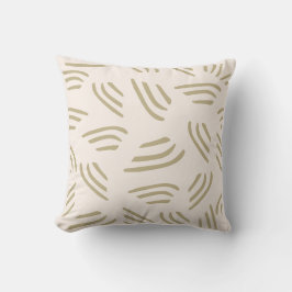 Neutrale toon met Flecks Abstract Sierkussen