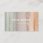 Neutrale toon minimalistische QR Code Professional Visitekaartje (Voorkant)