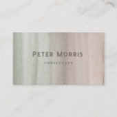 Neutrale toon minimalistische QR Code Professional Visitekaartje (Voorkant)