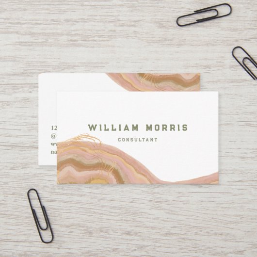 Neutrale toon minimalistische QR Code Professional Visitekaartje (Voorkant / Achterkant in situ)