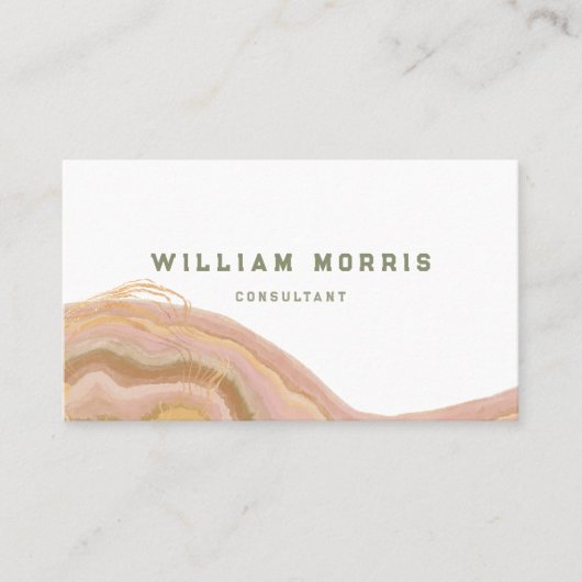 Neutrale toon minimalistische QR Code Professional Visitekaartje (Voorkant)