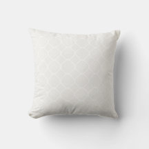 Neutrale toon van het witte Quatrefoil patroon