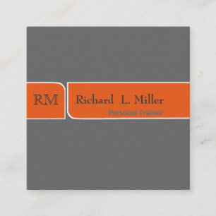 Neutrale Trendy Plain Modern Broken Band Minimalis Vierkante Visitekaartje