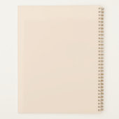 Neutrale Tropische Mode Vrouw Minimalistisch Planner (Achterkant)