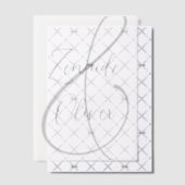 Neutrale Trouwnamen Uitnodiging Vellum Overlay (Offset (Uitnodiging))