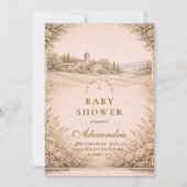 Neutrale Tuin Baby Shower Kaart (Voorkant)
