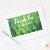 Neutrale Tuinarchitectuur Bedankt Sticker (Envelop)