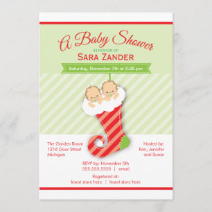 Neutrale tweelingen    Uitnodiging voor winterBaby