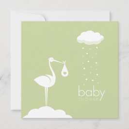 Neutrale uitnodiging voor levering van Baby shower