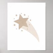 Neutrale vallende ster decoratie voor kinderkamer  (Voorkant)