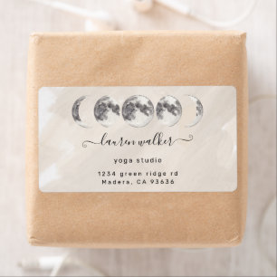 Neutrale verpakkingsetiket voor yogastudio's etiket